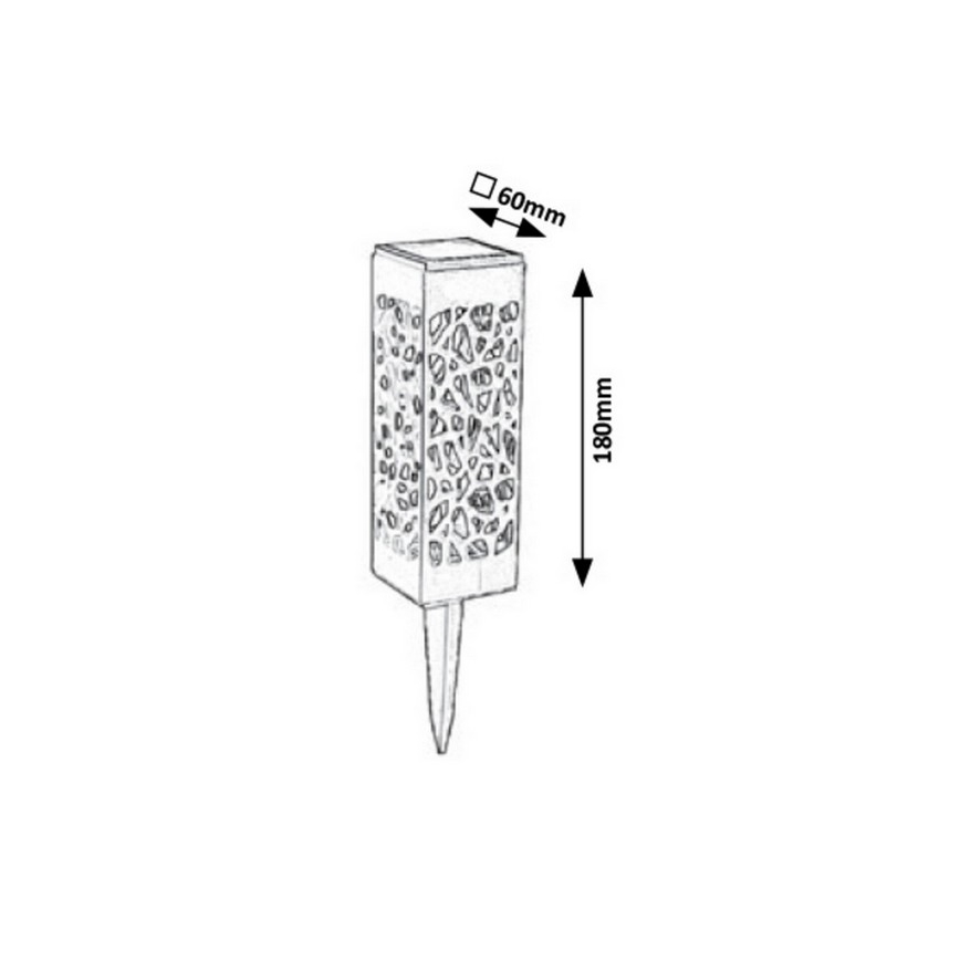Rabalux 8949 - LED Päikesepaneeliga valgusti MORA LED/0,16W/1xAA IP24