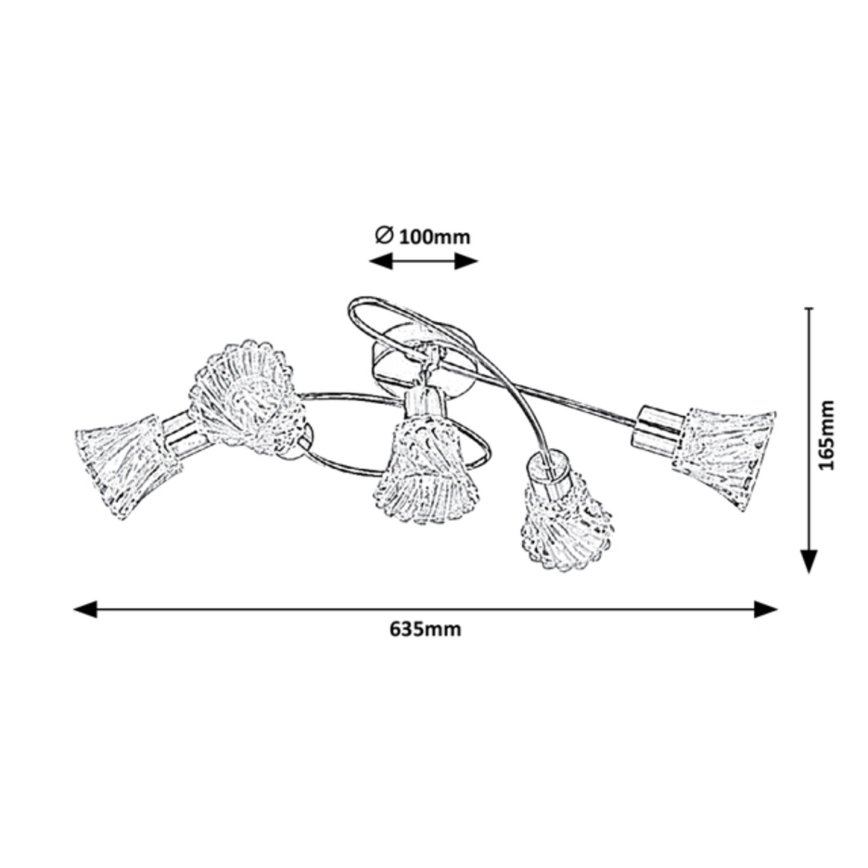 Rabalux - Kohtvalgusti 5xE14/40W/230V