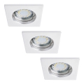 Rabalux - KOMPLEKT 3x LED Süvistatav valgusti vannituppa 1xGU10/3W/230V IP44