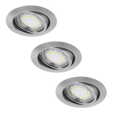 Rabalux - Komplekt 3xLED laevalgustit 1xGU10/3W/230V IP40