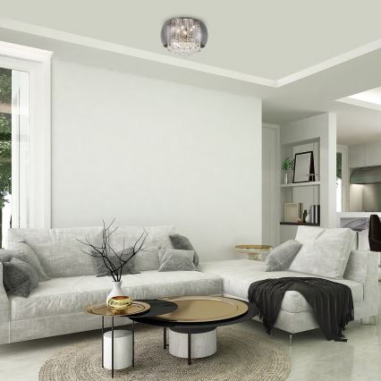 Rabalux - Kristallist laelamp 6xG9/40W/230V läbim. 35,5 cm