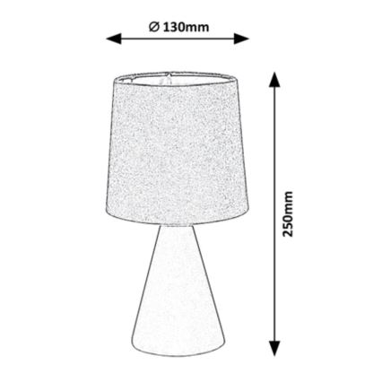 Rabalux - Laualamp 1xE14/40W/230V beež