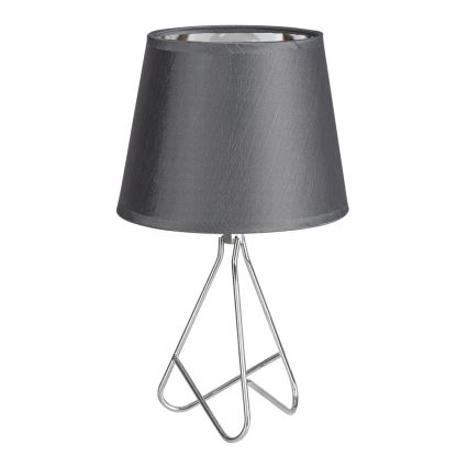 Rabalux - Laualamp 1xE14/40W/230V hall/läikiv kroom