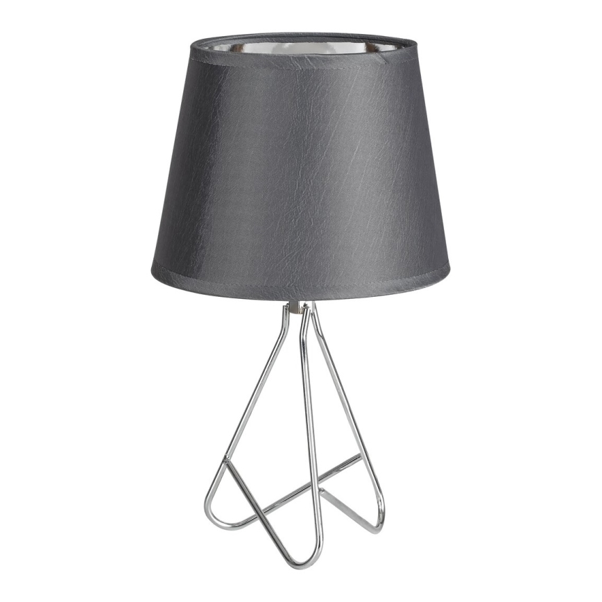 Rabalux - Laualamp 1xE14/40W/230V hall/läikiv kroom