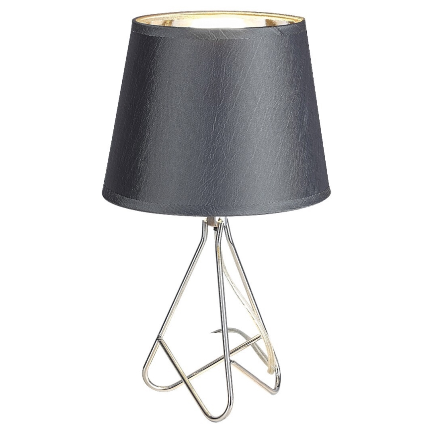 Rabalux - Laualamp 1xE14/40W/230V hall/läikiv kroom