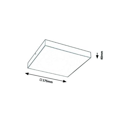 Rabalux - LED Hämardatav laevalgusti LED/18W/230V 3000-6000K IP44 must