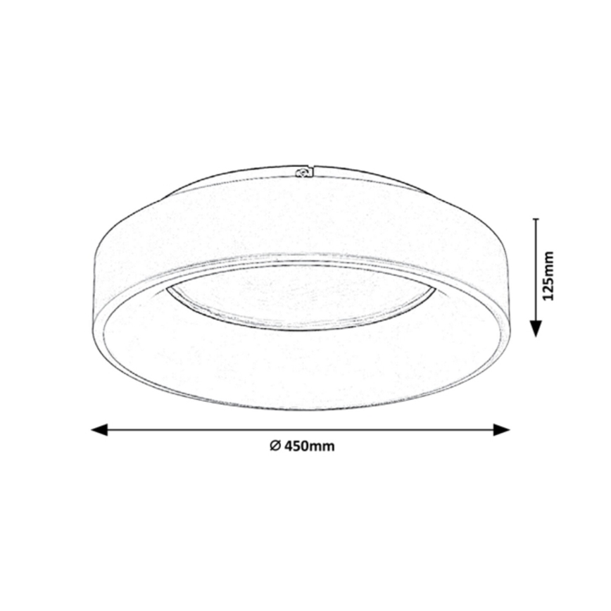 Rabalux - LED Hämardatav laevalgusti LED/24W/230V ümmargune 3000-6000K d. 45 cm + kaugjuhtimispult