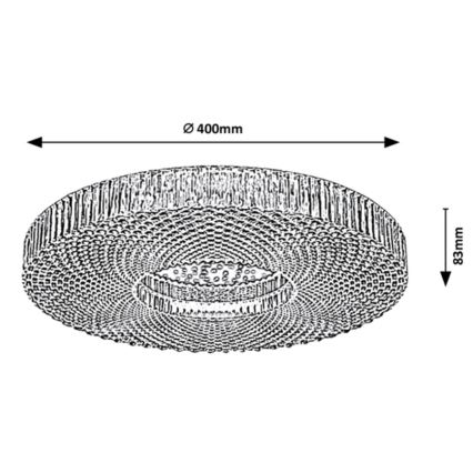 Rabalux - LED Hämardatav laevalgusti LED/36W/230V 3000-6000K + kaugjuhtimispult