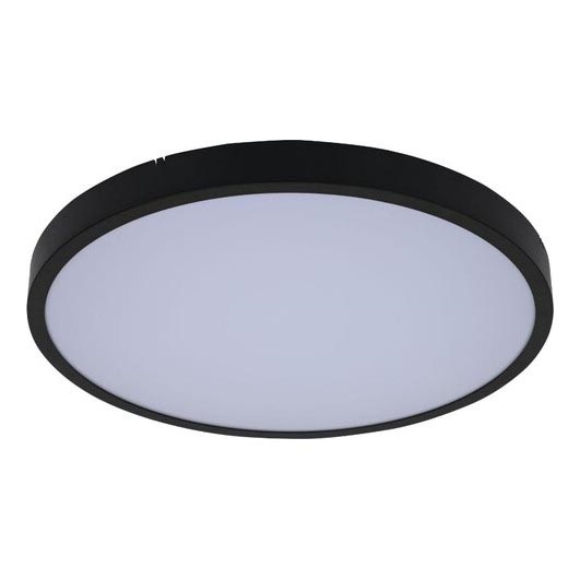 Rabalux - LED Hämardatav laevalgusti vannituppa LED/24W/230V 3000-6000K IP44 d. 35,5 cm must + kaugjuhtimispult