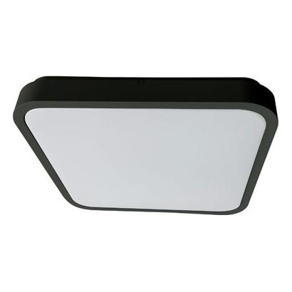 Rabalux - LED Hämardatav laevalgusti vannituppa LED/36W/230V 3000-6000K IP44 42x42 cm must + kaugjuhtimispult