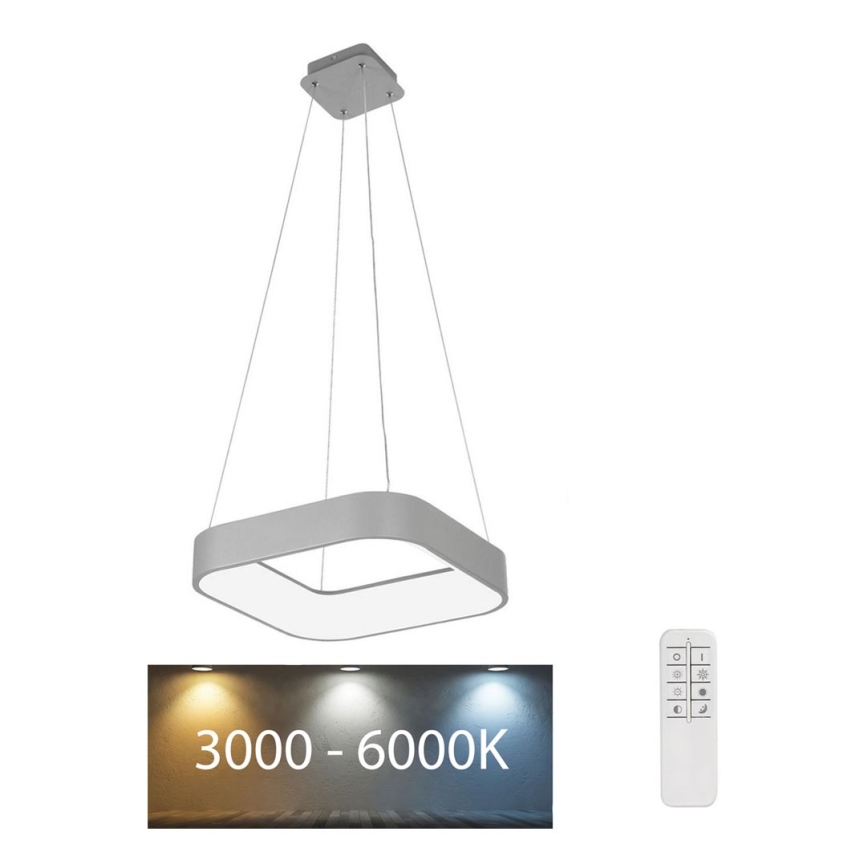 Rabalux - LED Hämardatav lühter LED/28W/230V neljakandiline 3000-6000K + pult