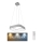 Rabalux - LED Hämardatav lühter LED/28W/230V neljakandiline 3000-6000K + pult
