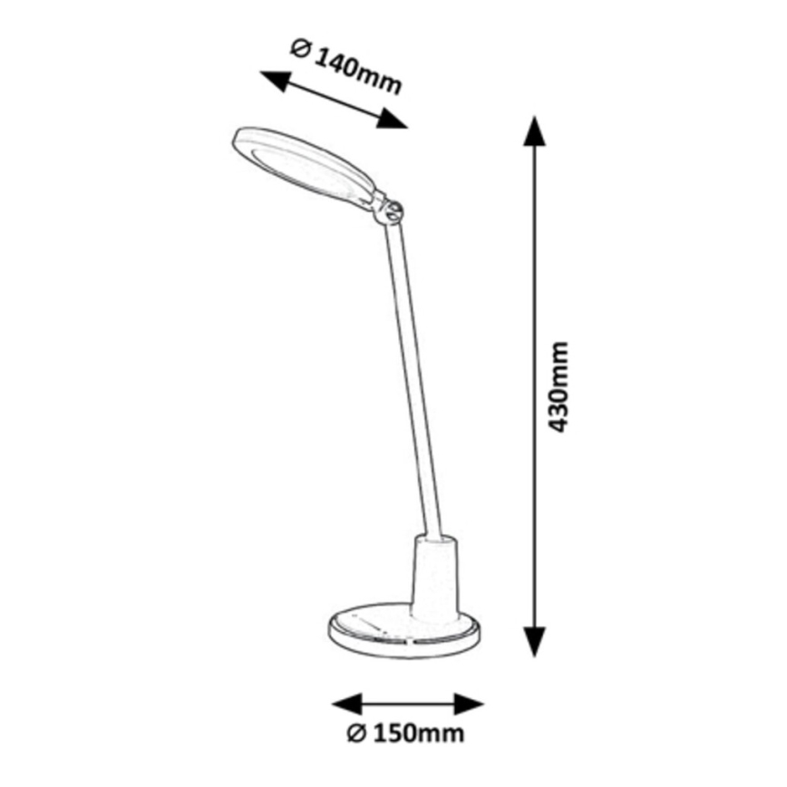 Rabalux - LED Hämardatav puutetundlik laualamp LED/10W/230V 3000-6000K