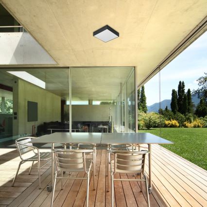 Rabalux - LED laelamp LED/18W/230V 3000-6000K IP44 must 17,5x17,5 cm