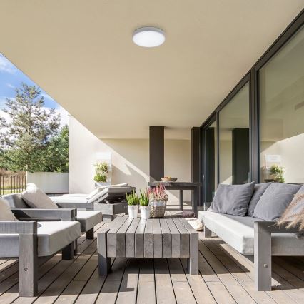 Rabalux - LED laelamp LED/24W/230V 2800-6000K IP44 valge, läbimõõt 30 cm