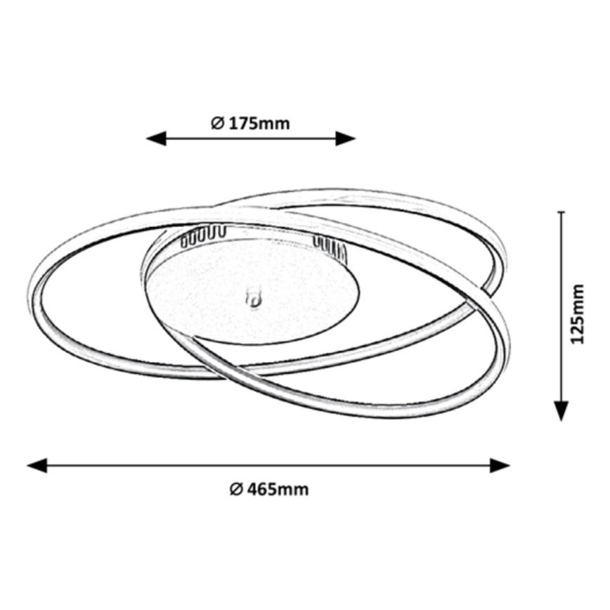 Rabalux - LED laelamp LED/40W/230V läbimõõt 46,5
