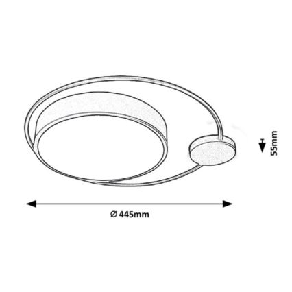 Rabalux - LED Laevalgusti 2xLED/28W/230V