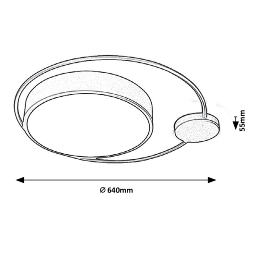 Rabalux - LED Laevalgusti 2xLED/48W/230V