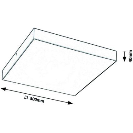 Rabalux - LED Laevalgusti LED/24W/230V 3000-6000K IP44 must