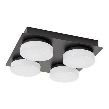 Rabalux - LED Laevalgusti vannituppa 4xLED/5,2W/230V IP44 must