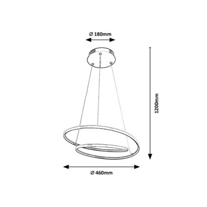 Rabalux - LED Lühter LED/40W/230V