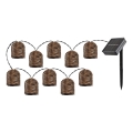 Rabalux - LED päikeseenergia ahel 10xLED/0,6W/1,2V 5 m IP44 600 mAh