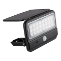 Rabalux - LED päikeseenergia seinavalgusti anduriga LED/7W/3,7V IP54 must 3000 mAh