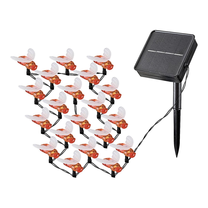 Rabalux - LED päikesepaneeliga valguskett 20xLED/0,06W/1,2V IP44 600 mAh