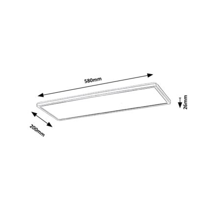 Rabalux - LED Paneel pinnapaigalduseks LED/22W/230V