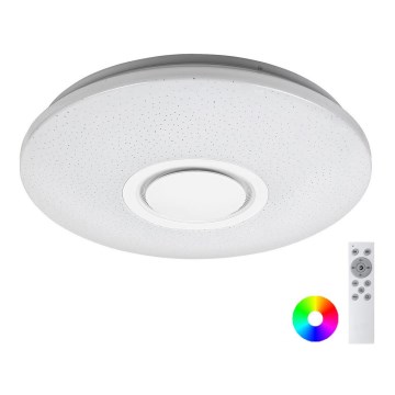 Rabalux - LED RGB hämardatav laelamp kõlariga, LED/24W/230V, Wi-Fi Tuya, kaugjuhtimispultiga, Ø 40 cm