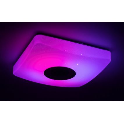 Rabalux - LED RGB Hämardatav laevalgusti kõlariga LED/18W/230V 3000-6000K Bluetooth +pult