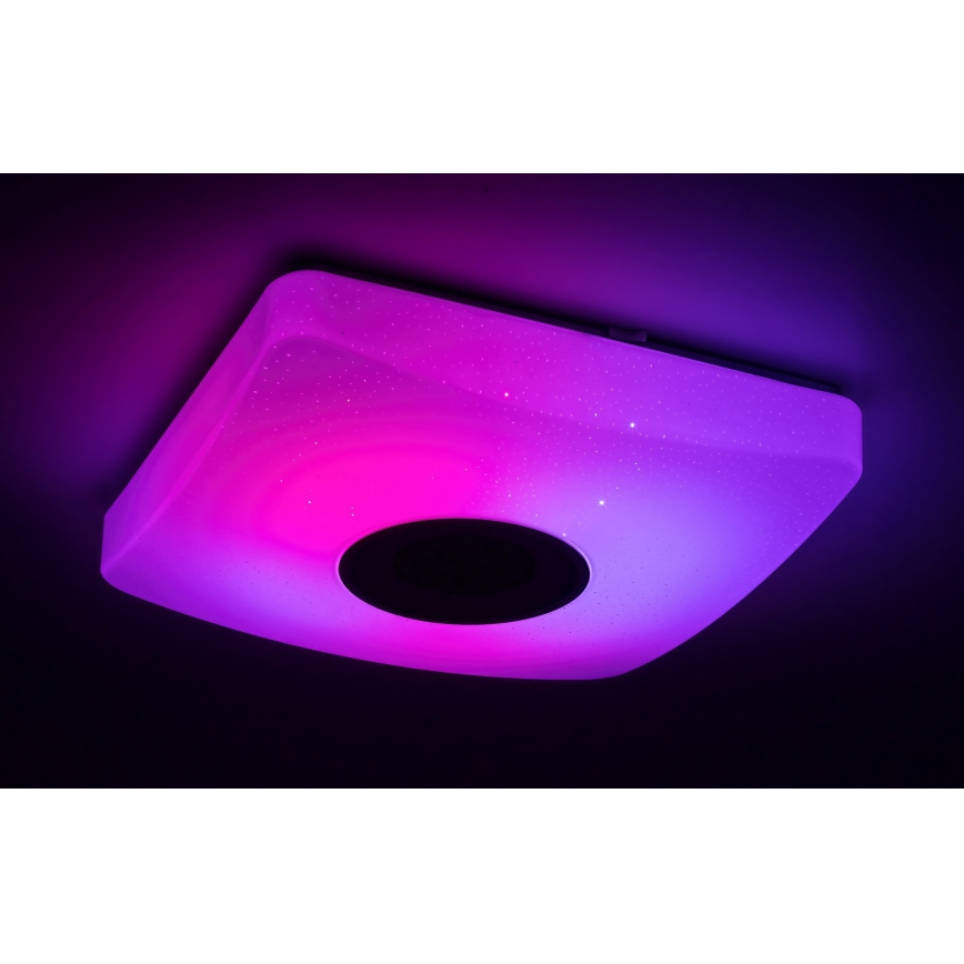 Rabalux - LED RGB Hämardatav laevalgusti kõlariga LED/18W/230V 3000-6000K Bluetooth +pult