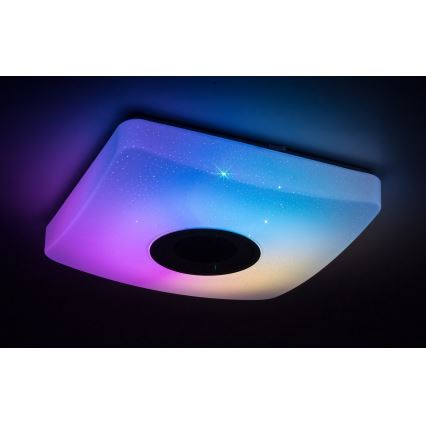 Rabalux - LED RGB Hämardatav laevalgusti kõlariga LED/18W/230V 3000-6000K Bluetooth +pult