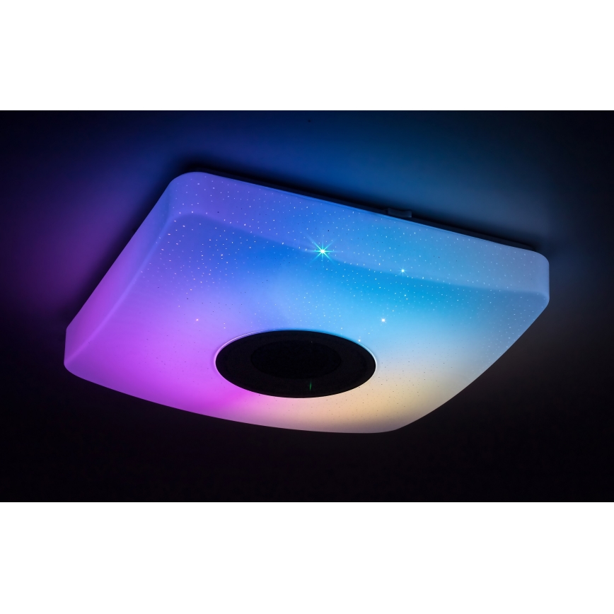 Rabalux - LED RGB Hämardatav laevalgusti kõlariga LED/18W/230V 3000-6000K Bluetooth +pult