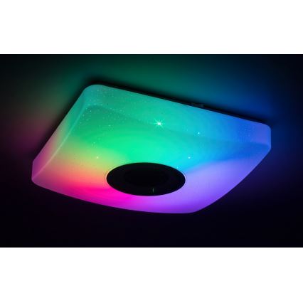 Rabalux - LED RGB Hämardatav laevalgusti kõlariga LED/18W/230V 3000-6000K Bluetooth +pult