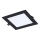 Rabalux - LED Süvistatav valgusti LED/12W/230V 17x17 cm must