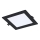 Rabalux - LED Süvistatav valgusti LED/12W/230V 17x17 cm must