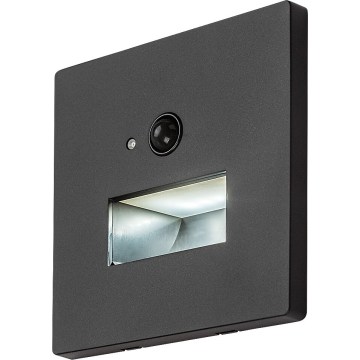 Rabalux - LED-trepivalgusti liikumis- ja hämarusanduriga LED/1W/230V 3000/4500/6500K must