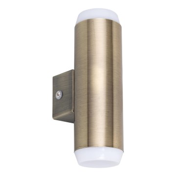 Rabalux - LED Väli seinavalgusti 2xLED/4W/230V pronks IP44