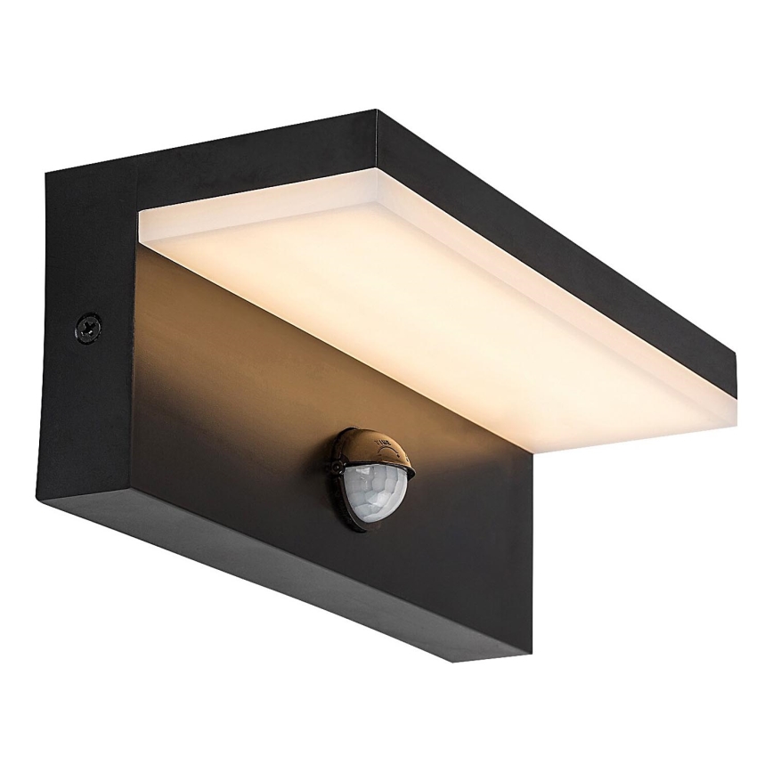 Rabalux - LED Väli seinavalgusti koos anduriga LED/9W/230V 2700/4000/6500K IP54 must