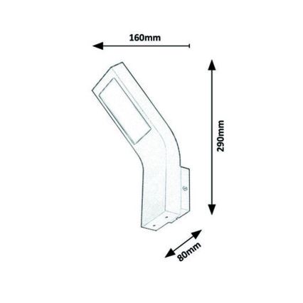 Rabalux - LED Väli seinavalgusti LED/9W/230V IP44