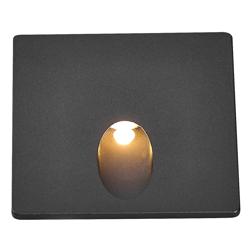 Rabalux - LED Väli trepivalgustus LED/3W/230V IP54 3000K must