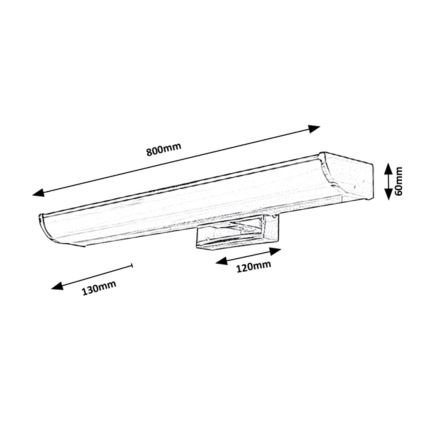Rabalux - LED Vannitoa seinavalgusti LED/13,5W/230V IP44