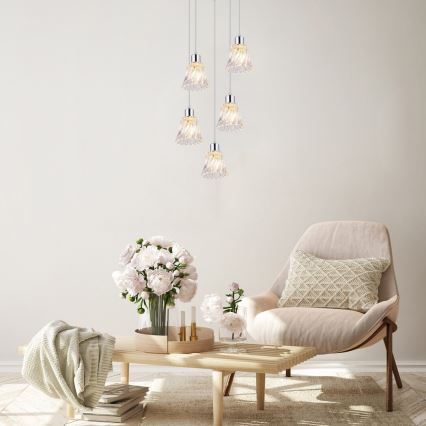 Rabalux - Lühter 5xE14/40W/230V