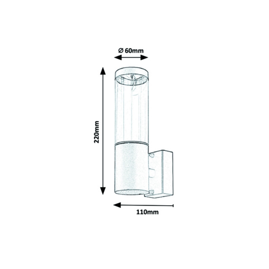 Rabalux - Väli seinavalgusti 1xGU10/7W/230V IP44