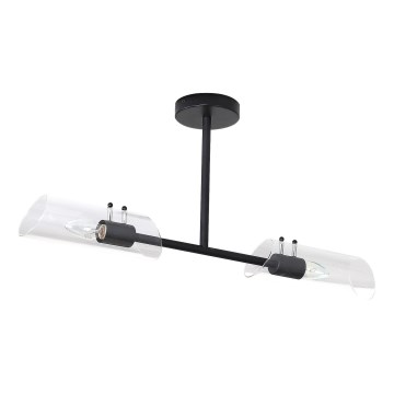 Rabalux - Vannitoa ripplühter 2xE14/12W/230V IP44 must