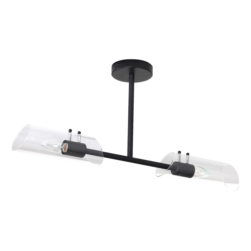 Rabalux - Vannitoa ripplühter 2xE14/12W/230V IP44 must