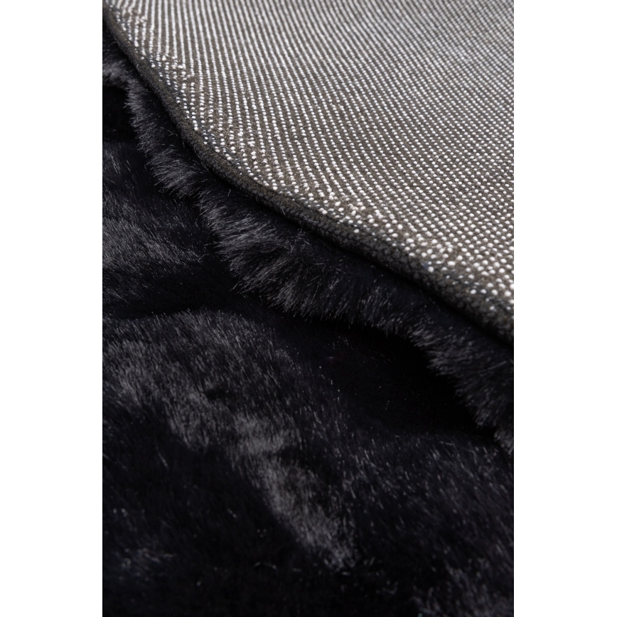 RABBIT BUBBLE vaip, 160 cm, must