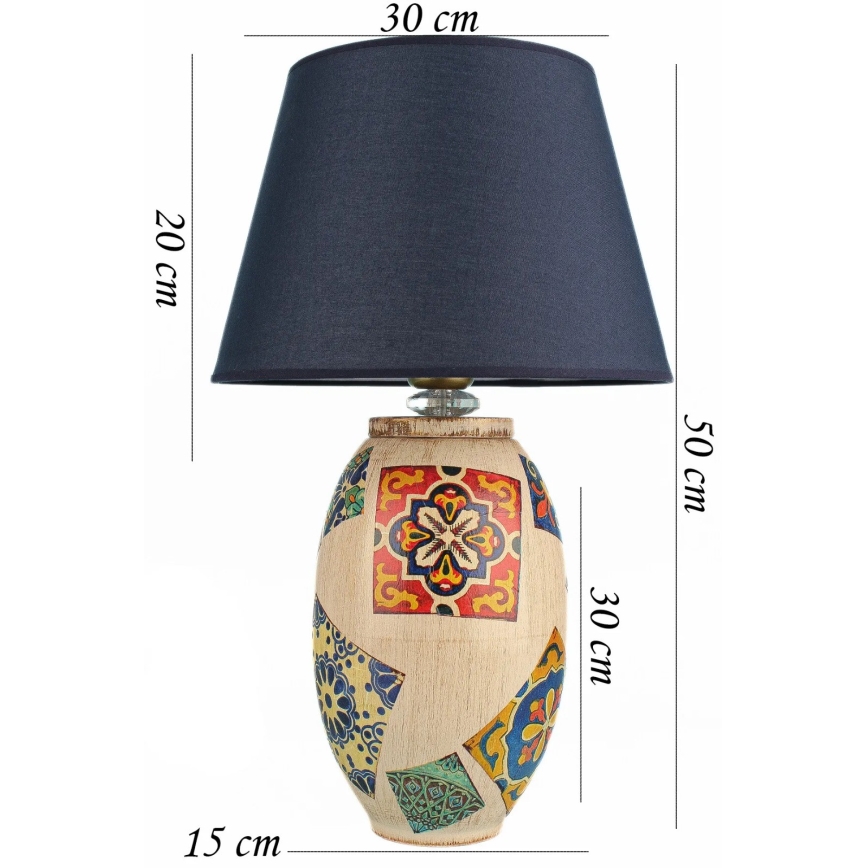 RAMZES lauamilam 1xE27/40W/230V sinine/bež