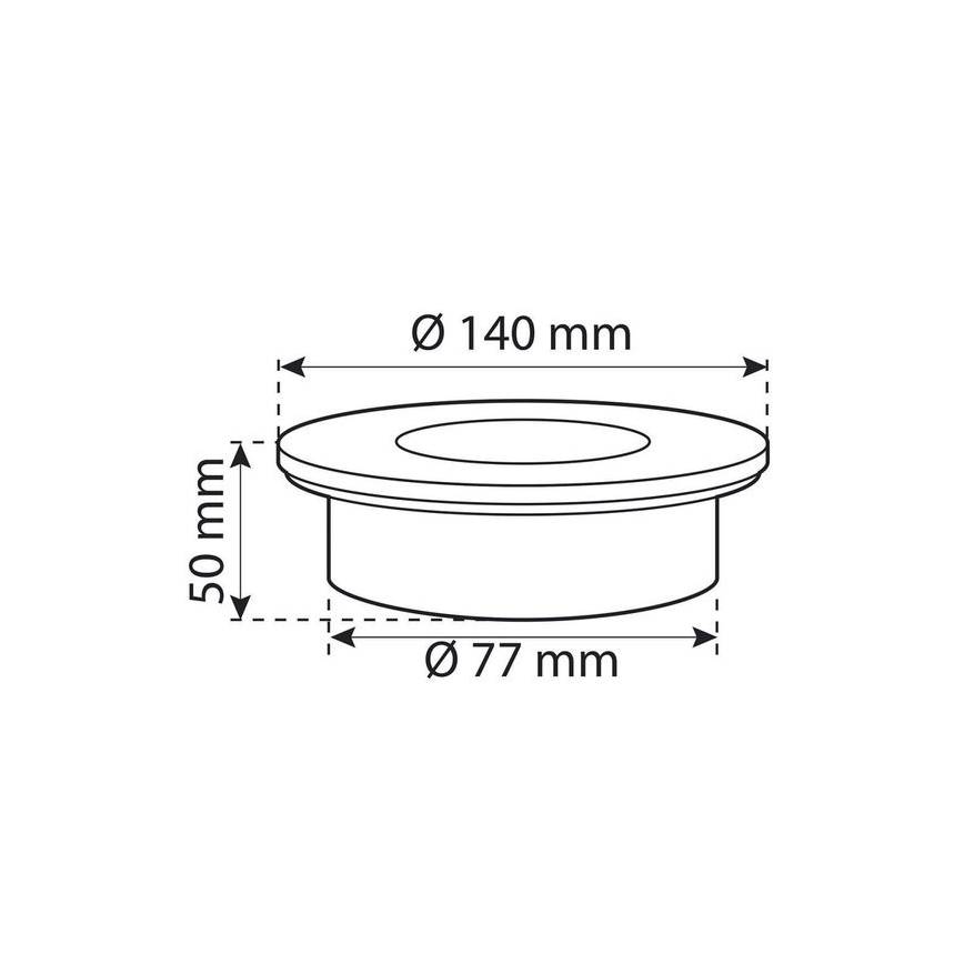 LED Päikesepaneeliga süvistatav valgusti anduriga LED/0,12W/2xAAA IP67 roostevaba rõngas